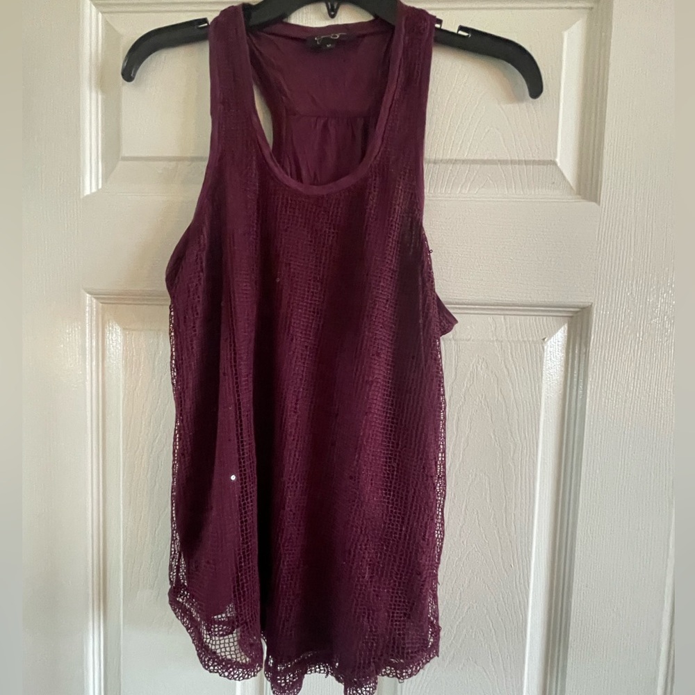 💜JESSICA SIMPSON- Burgundy Tank Top - Size: S, NWOT